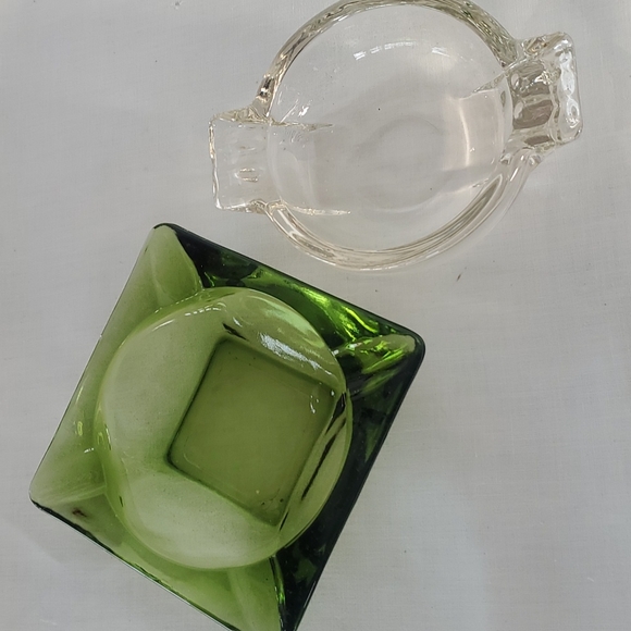 Vintage Glass Ashtrays - Picture 1 of 5